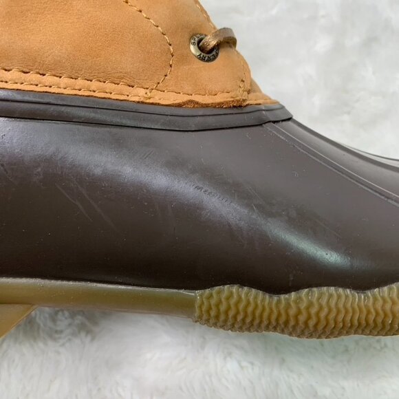 Sperry STS85527 Women’s Brown Leather Duck Boots Size 7 - Picture 13 of 16
